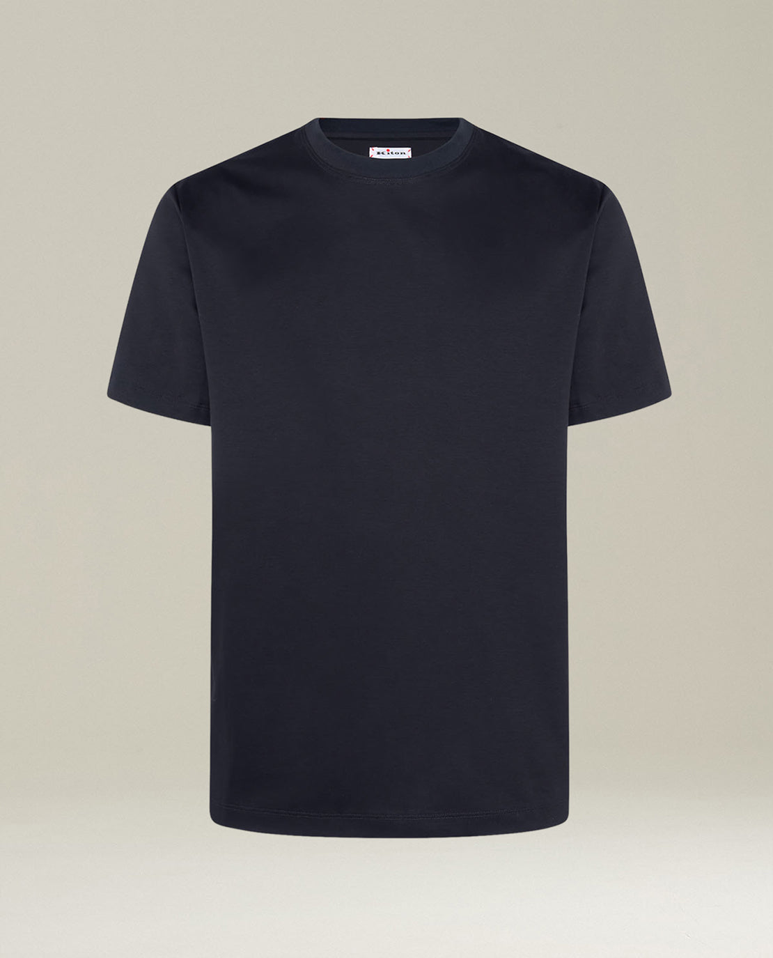 Kiton Navy Milano Cotton T-Shirt Blau L