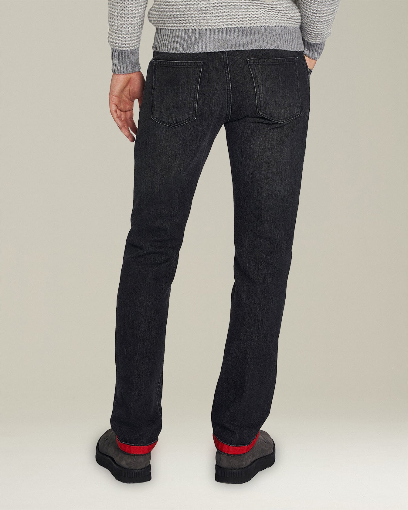 Kiton Pantaloni Cotone Slim Jeans dunkelgrau Baumwolle