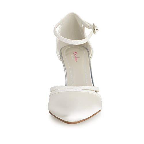 Rainbow Club Embellished Desi Brautpumps Ivory Glitzer 6,5 cm