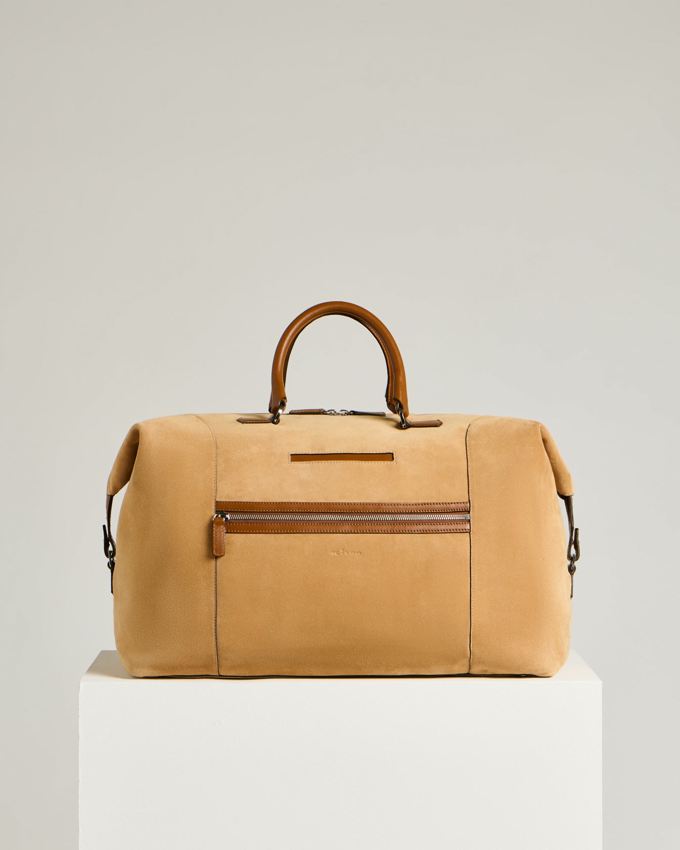 Kiton Bags Weekender Wildleder Cognac 50x35cm TU