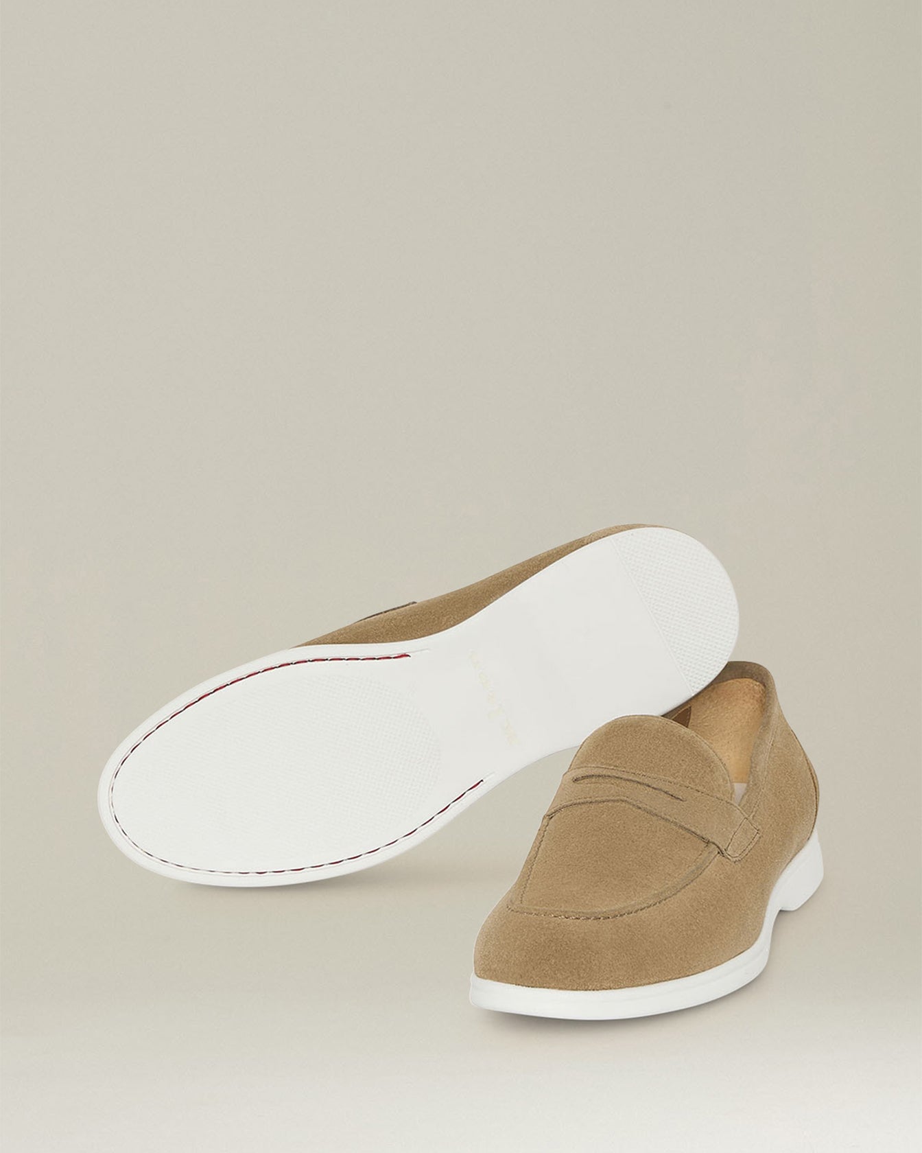 Kiton Moka Loafer Kalbsleder Wildleder Gr. 43