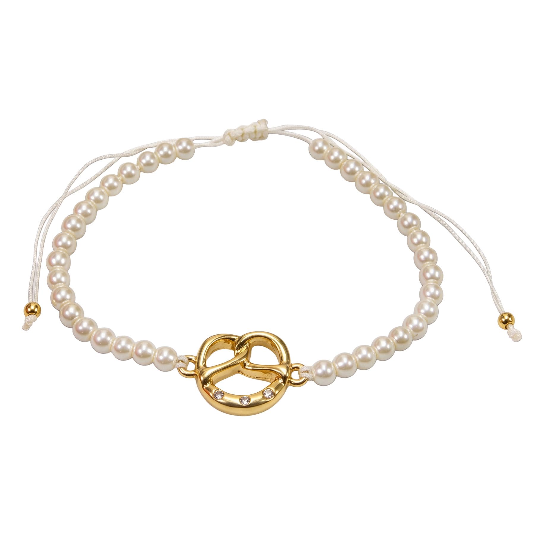 Alpenflüstern Oktoberfest DAB093 Perlenarmband Breze gold-farben