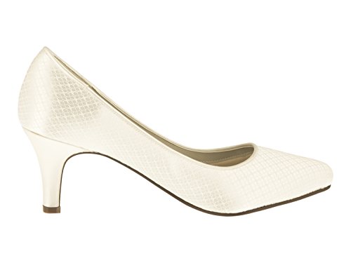 Rainbow Club Timeless Brooke Ivory Satin Pumps 6,5 cm