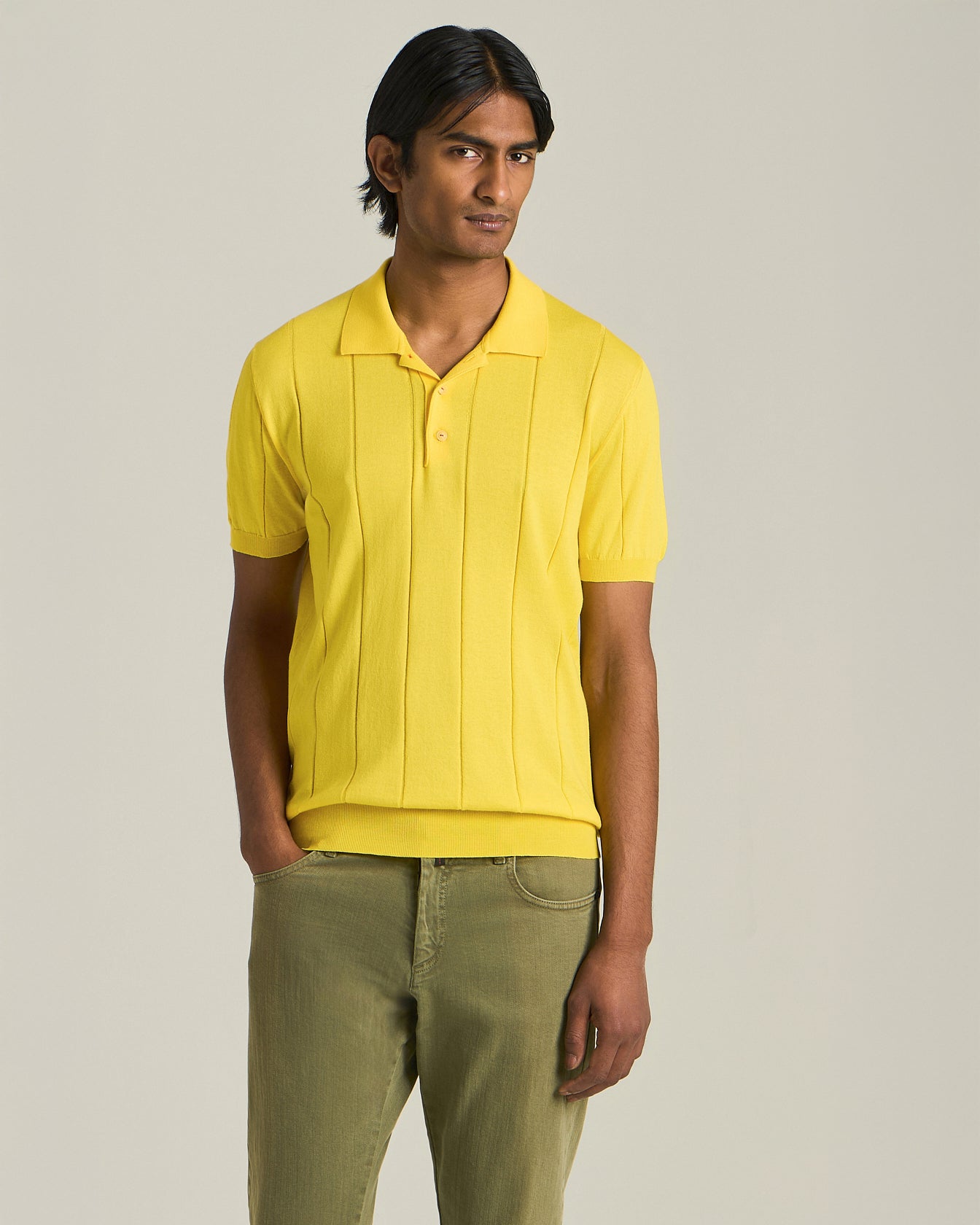 Kiton Polo Poloshirt Baumwolle Ripp M