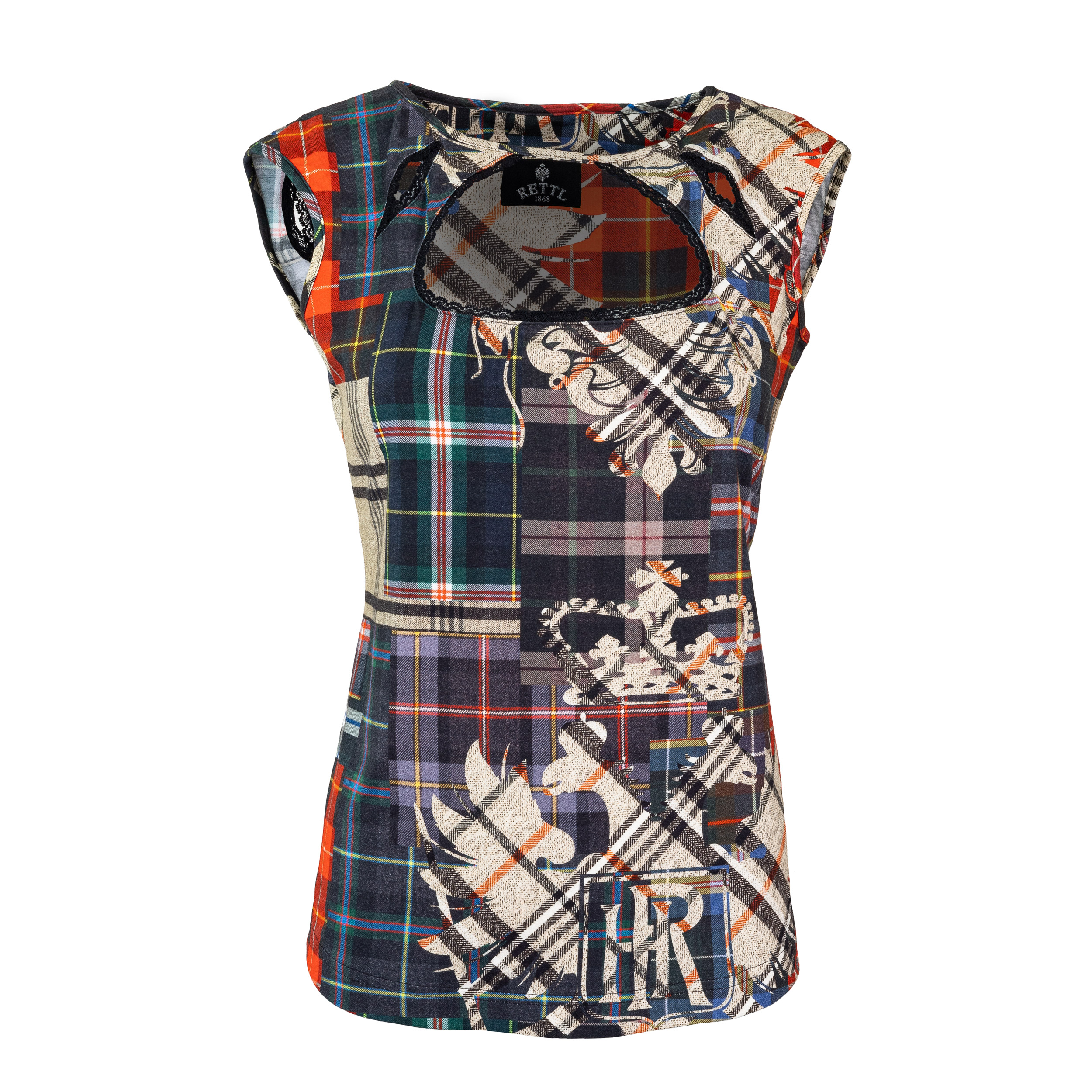 Rettl MEN Tiger Shirt Damen Spitze Weiss
