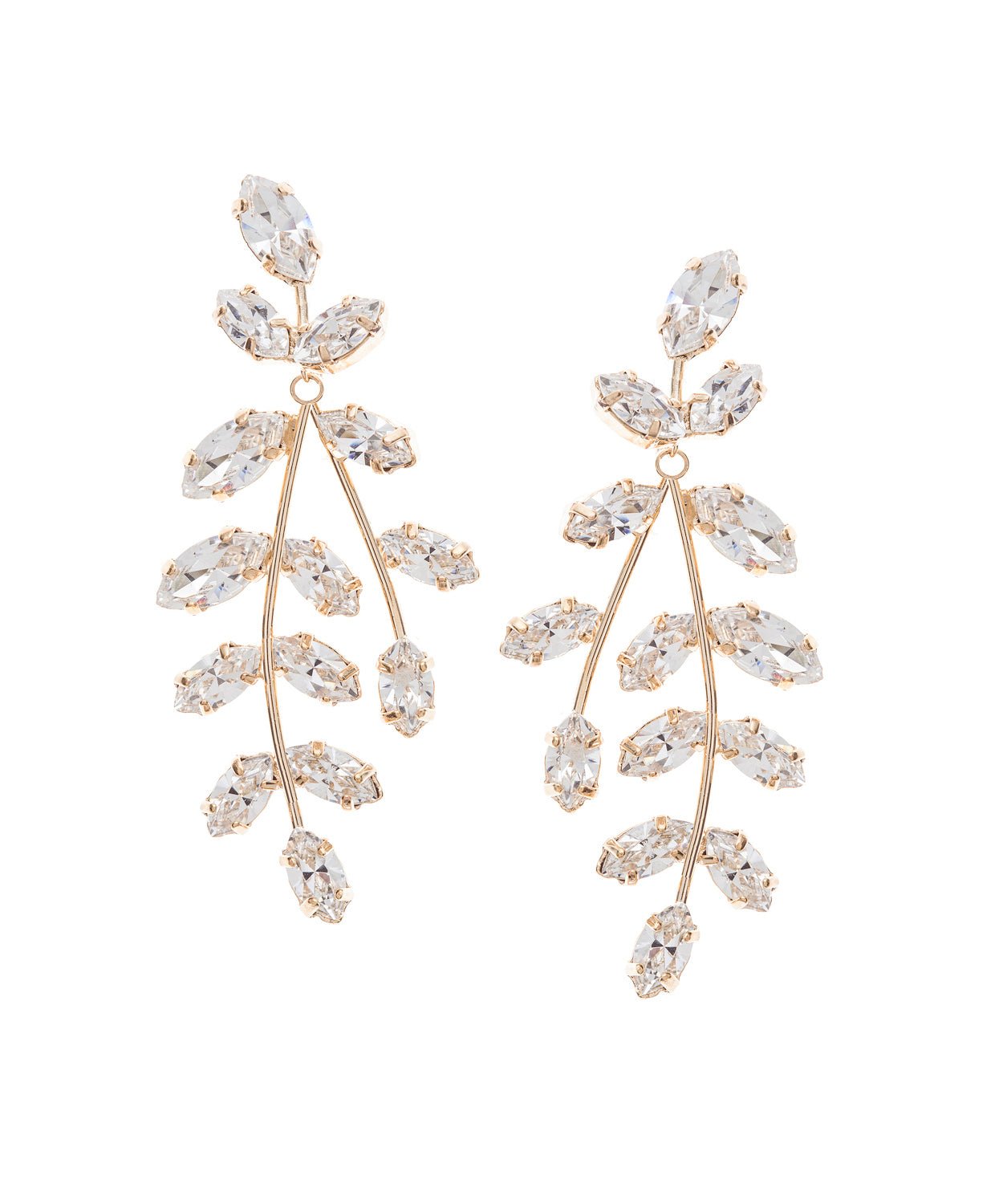Elizabeth Bower Statement Eden Mini Chandelier Ohrringe Post Rhodium