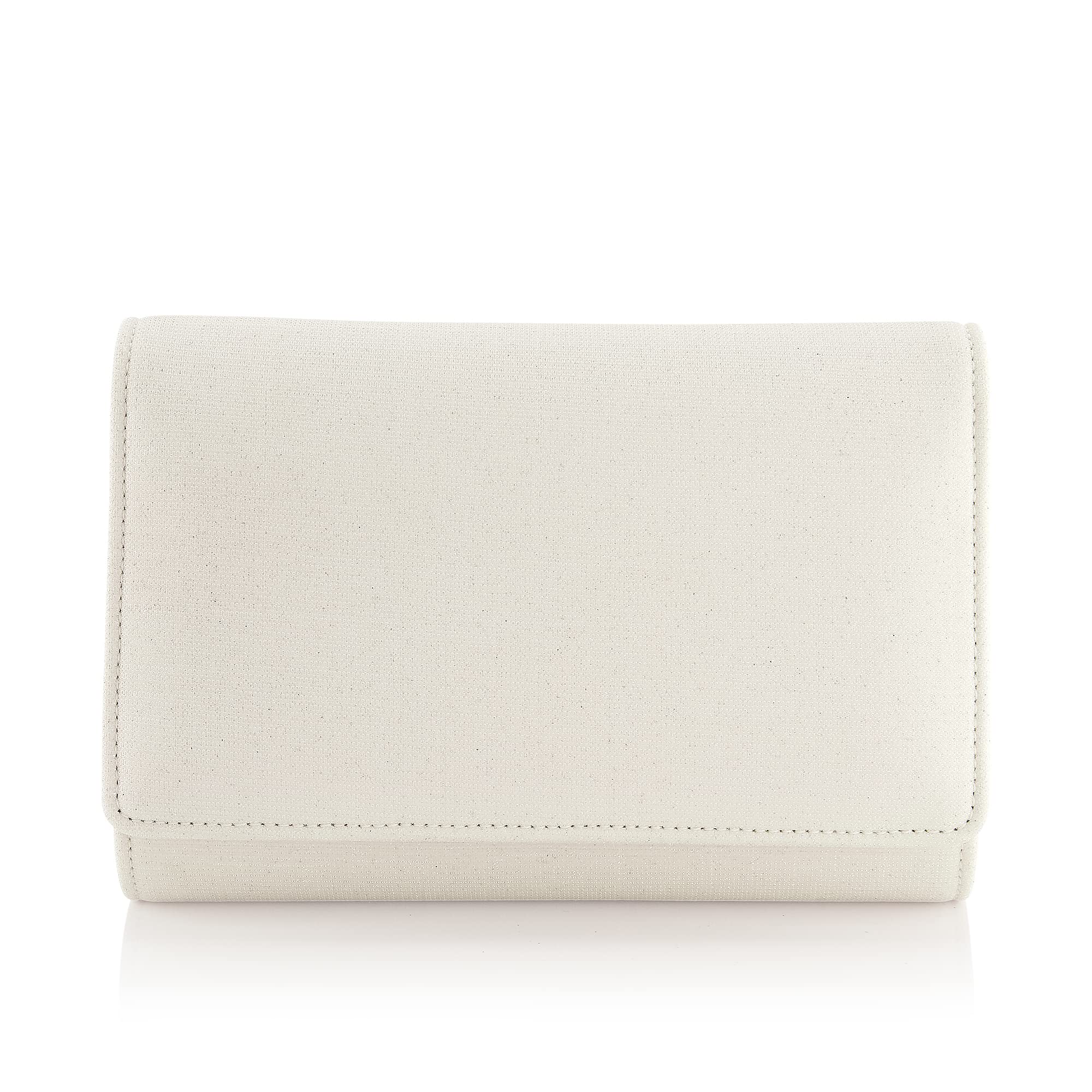 Rainbow Club Dafina Brauttasche Off-White Metallic mit Kette