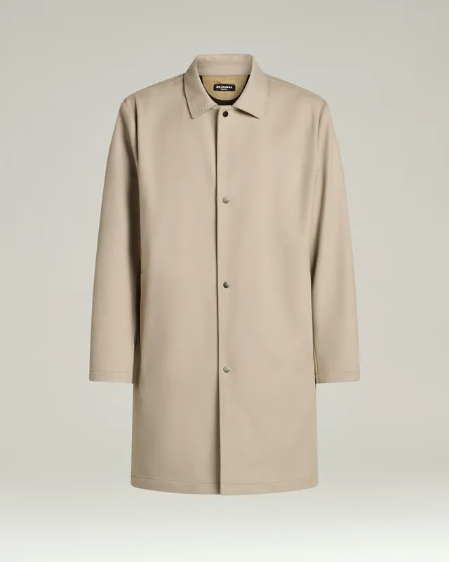 Kiton Outerwear Cashmere Trench Coat Mantel beige Kaschmir