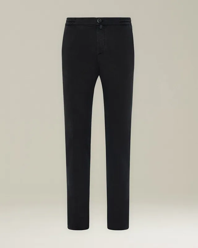 Kiton Trousers Comfort Hose Lyocell Baumwolle