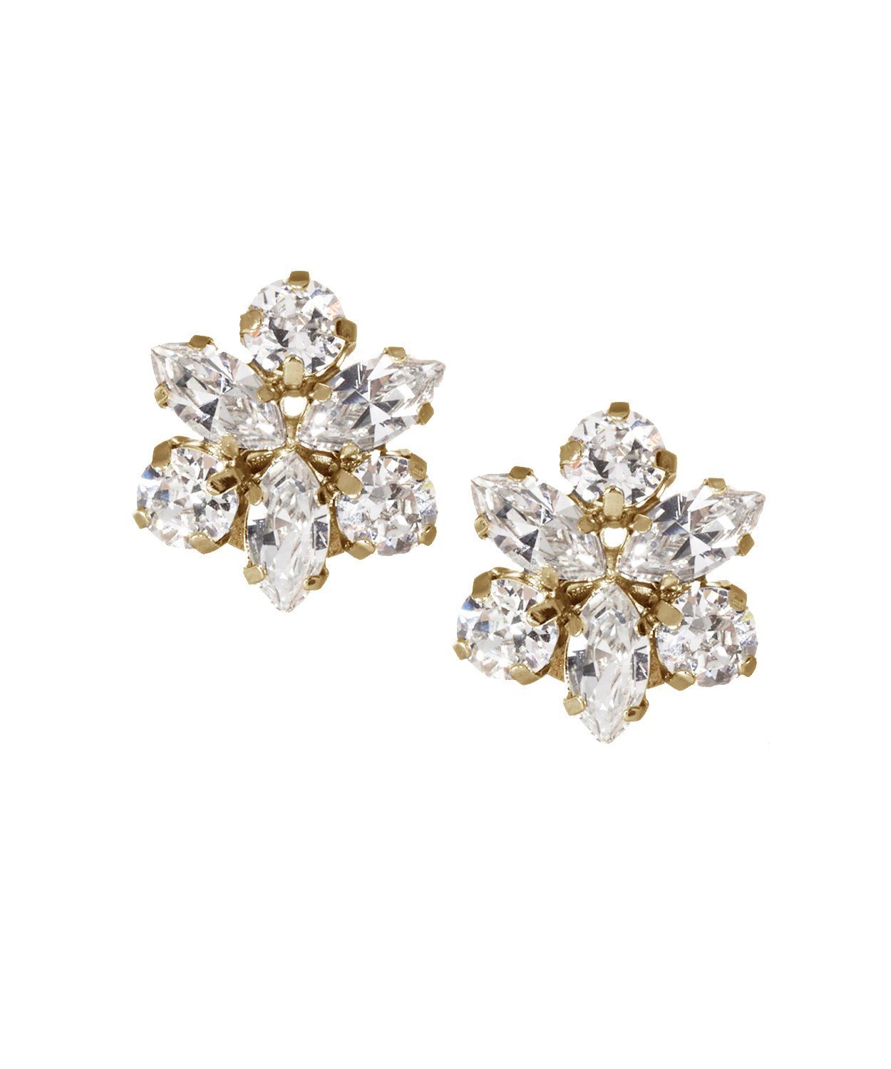 Elizabeth Bower Juliette Ohrstecker Kristall Rhodium 20mm
