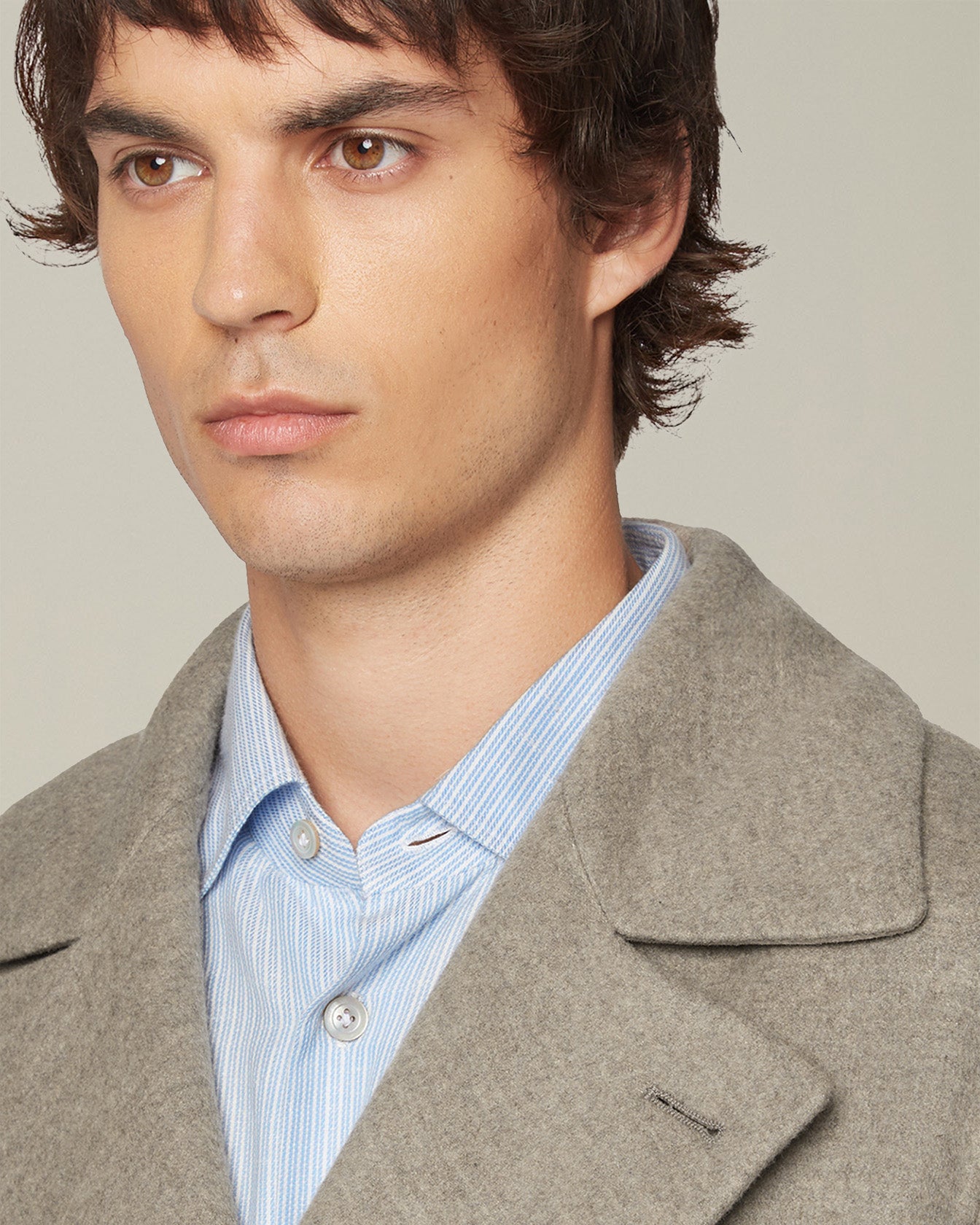 Kiton Caban Cashmere Mantel Double Hornknöpfe