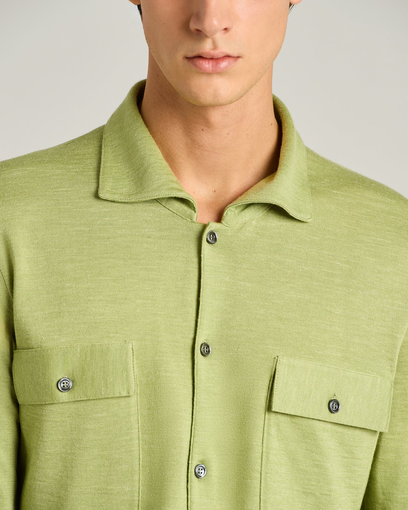 Kiton Shirts Overshirt Seide Kaschmir Leinen M