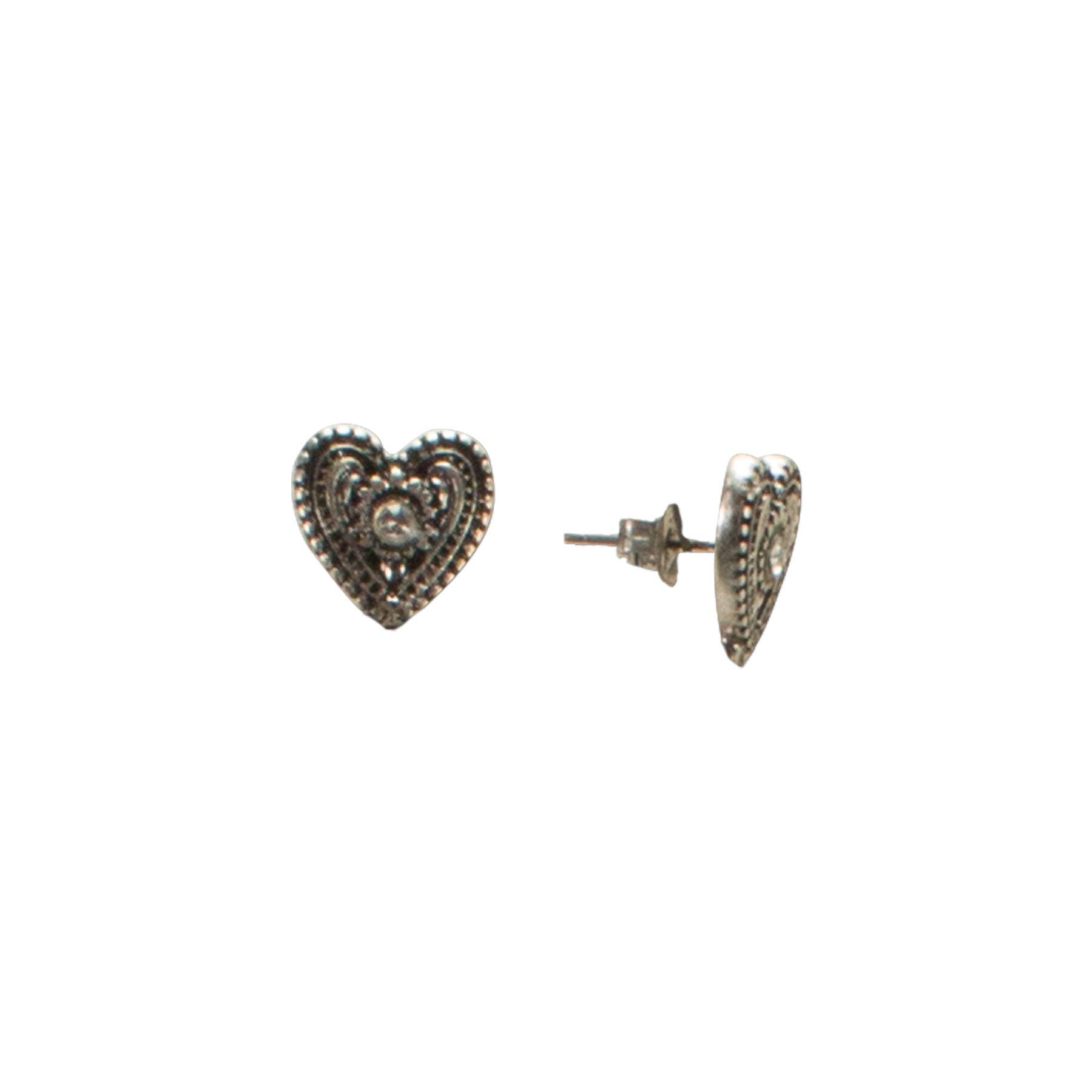 Alpenflüstern DAHEIM Schmuck-Set Kropfband Ohrstecker schwarz