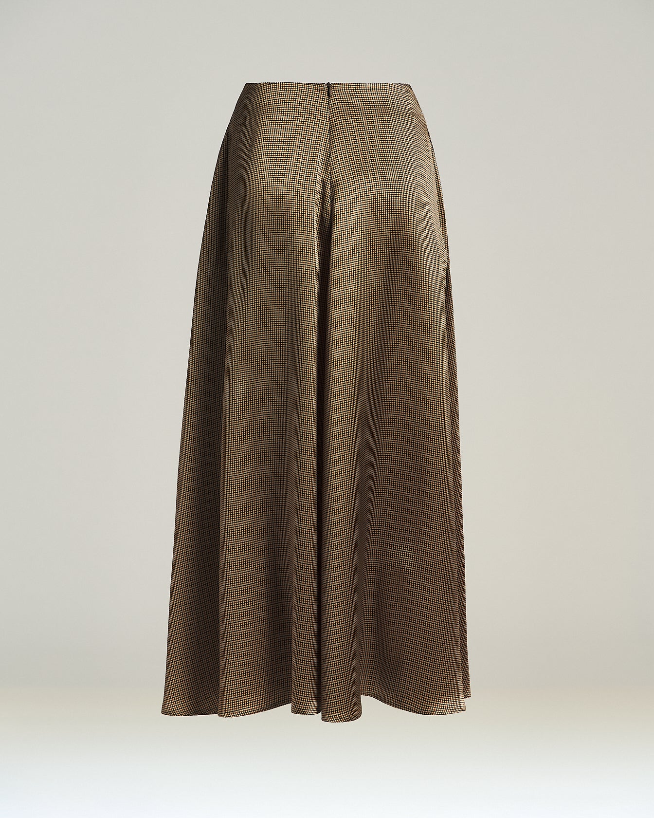 Kiton Pure Silk Long Skirt Seidenrock braun beige Gr. 36-48