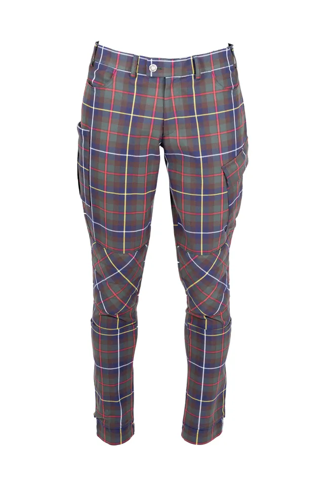 Rettl MEN Protector Hose Kärnten Karo Denim Tracht