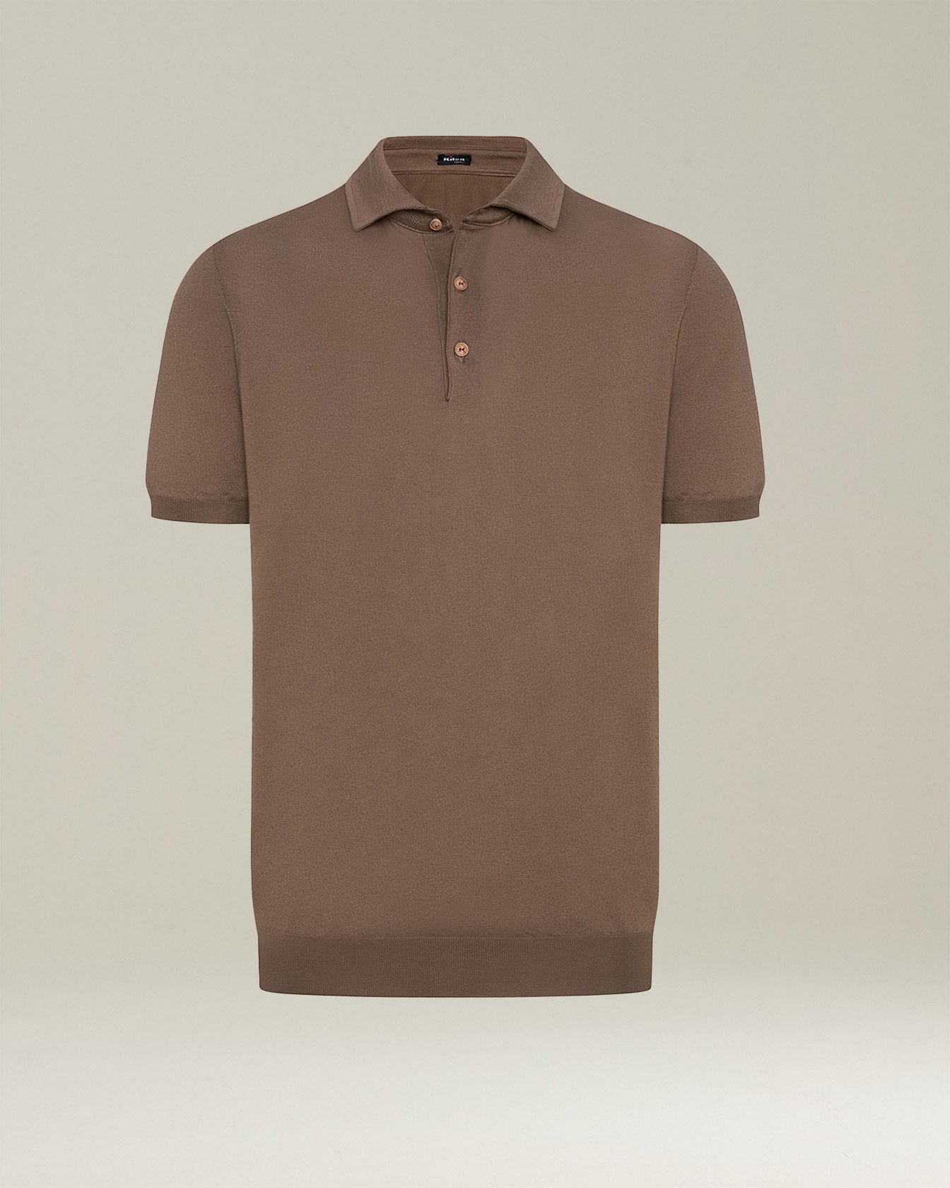 Kiton Polo Poloshirt Ägyptische Baumwolle Grau M