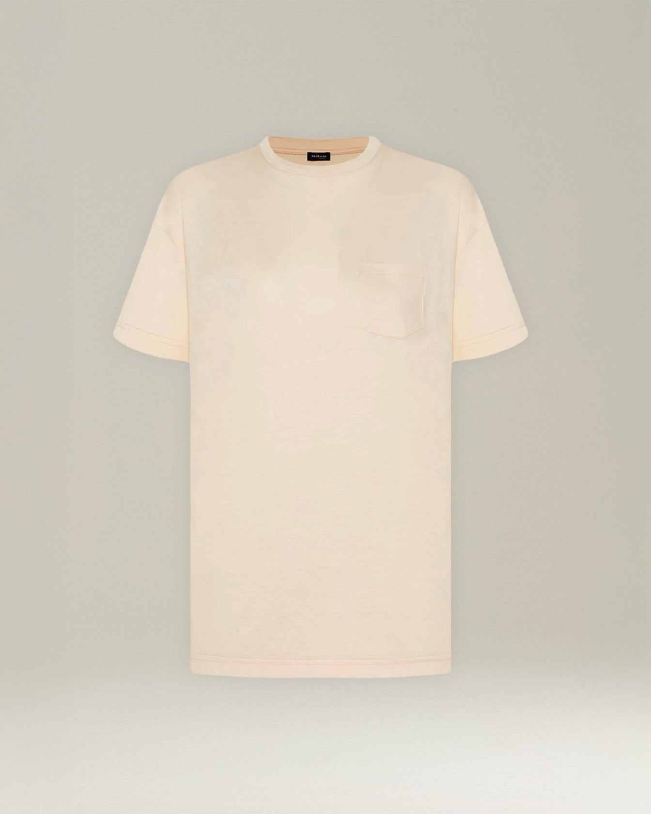 Kiton Polo T-Shirt Seide Baumwolle T-Shirt mit Brusttasche
