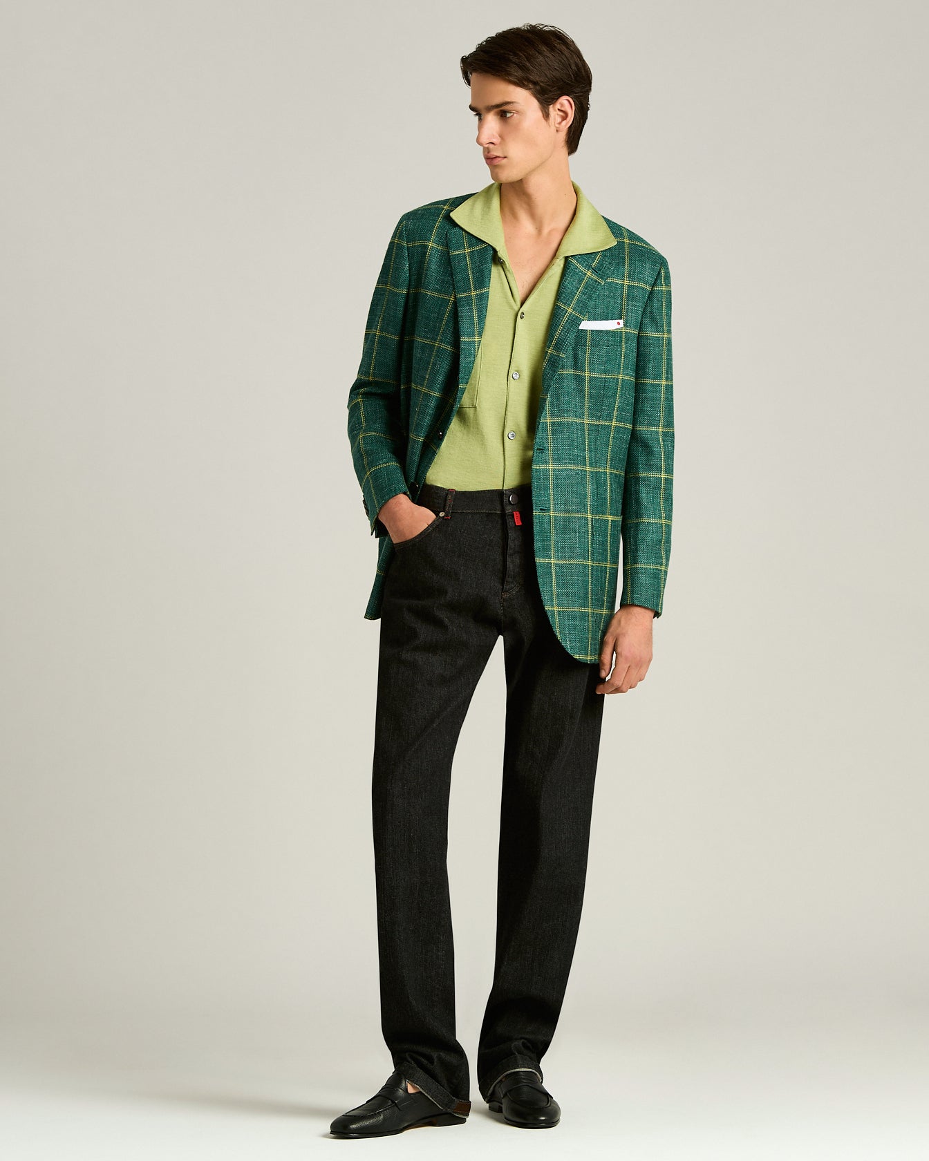 Kiton Jackets Fine Blend Checked Sakko Kariert Einreihig