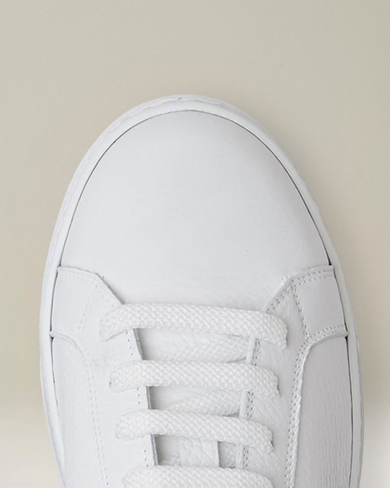 Kiton Shoes Sneakers Deerskin Sneaker Weiß Hirschleder