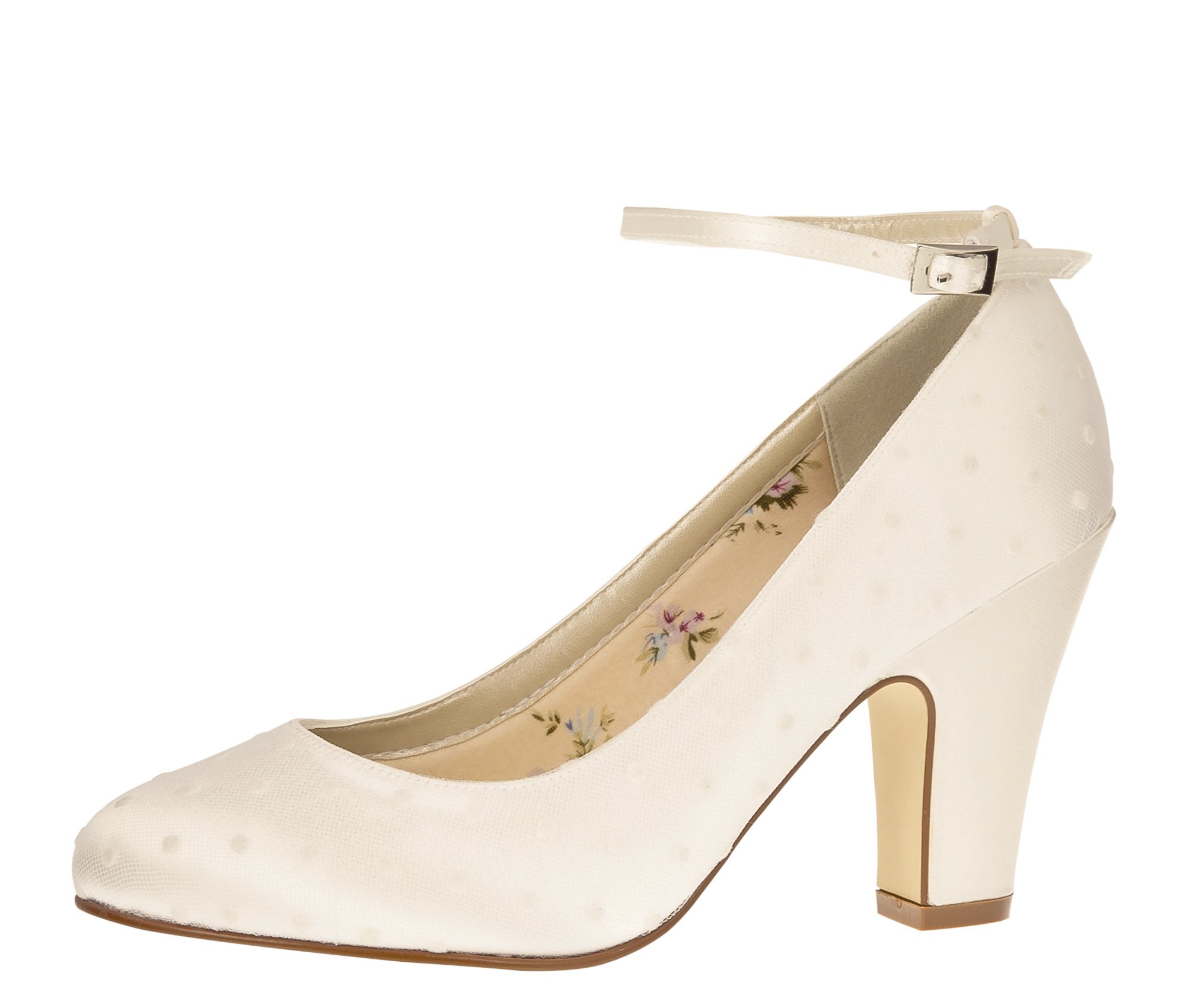 Rainbow Club Timeless Polly Pumps Brautschuhe Satin Riemchen