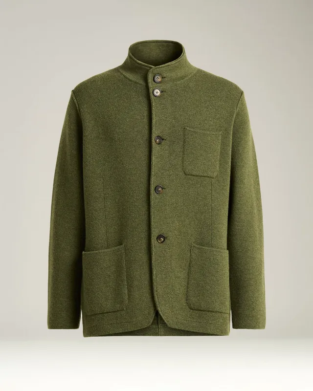 Kiton Casual Jacke Kaschmir Grün Größe M