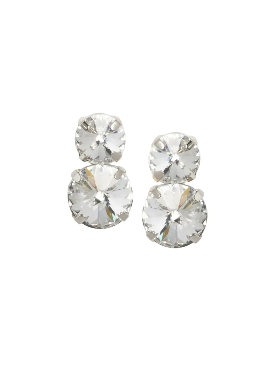 Elizabeth Bower Crystal Dublet Ohrstecker Rhodium Kristall