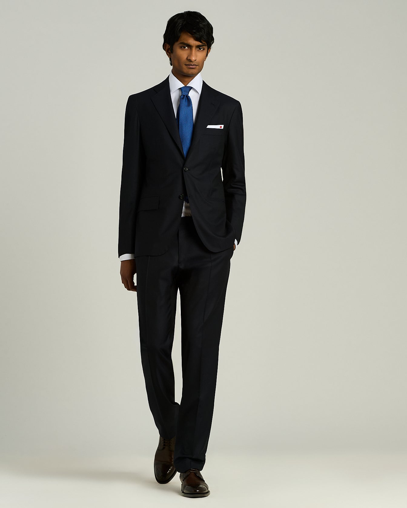 Kiton Seiden Krawatte gemustert 8,5 cm TU