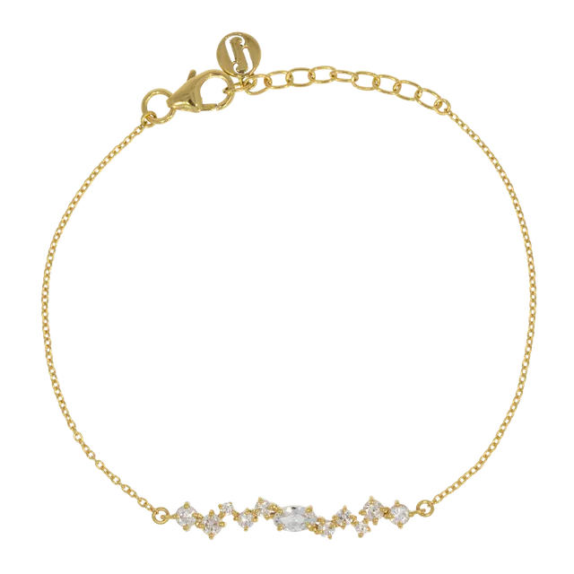 Juvelan Estelle Armband Kristall Silber 15 cm Zirkonia