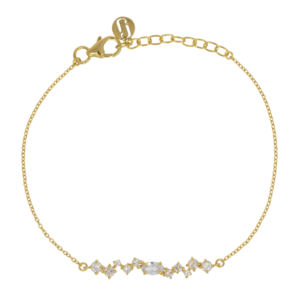 Juvelan Estelle Armband Kristall Silber 15 cm Zirkonia