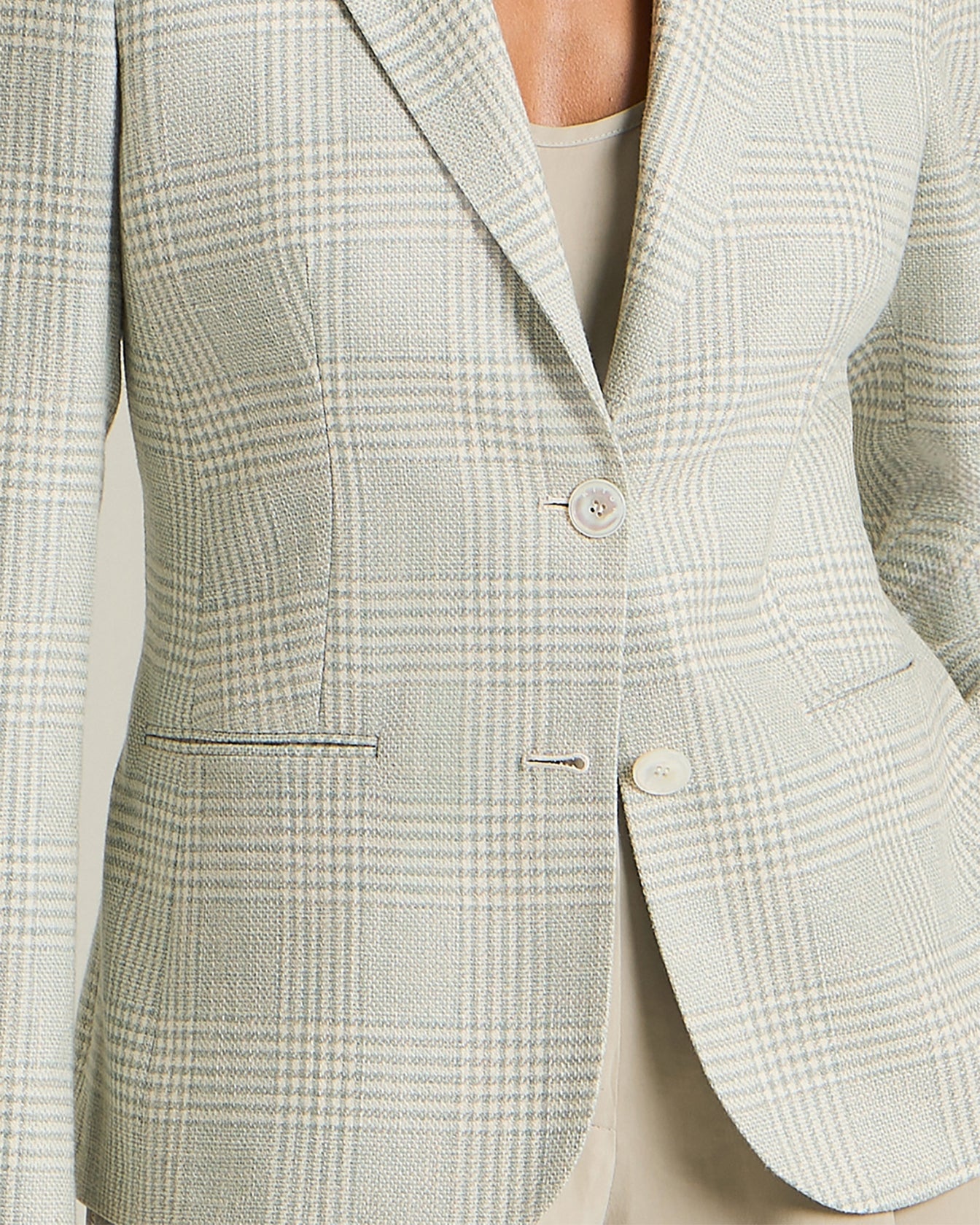Kiton Jackets Blazer Principe di Galles Seidenblazer Seide