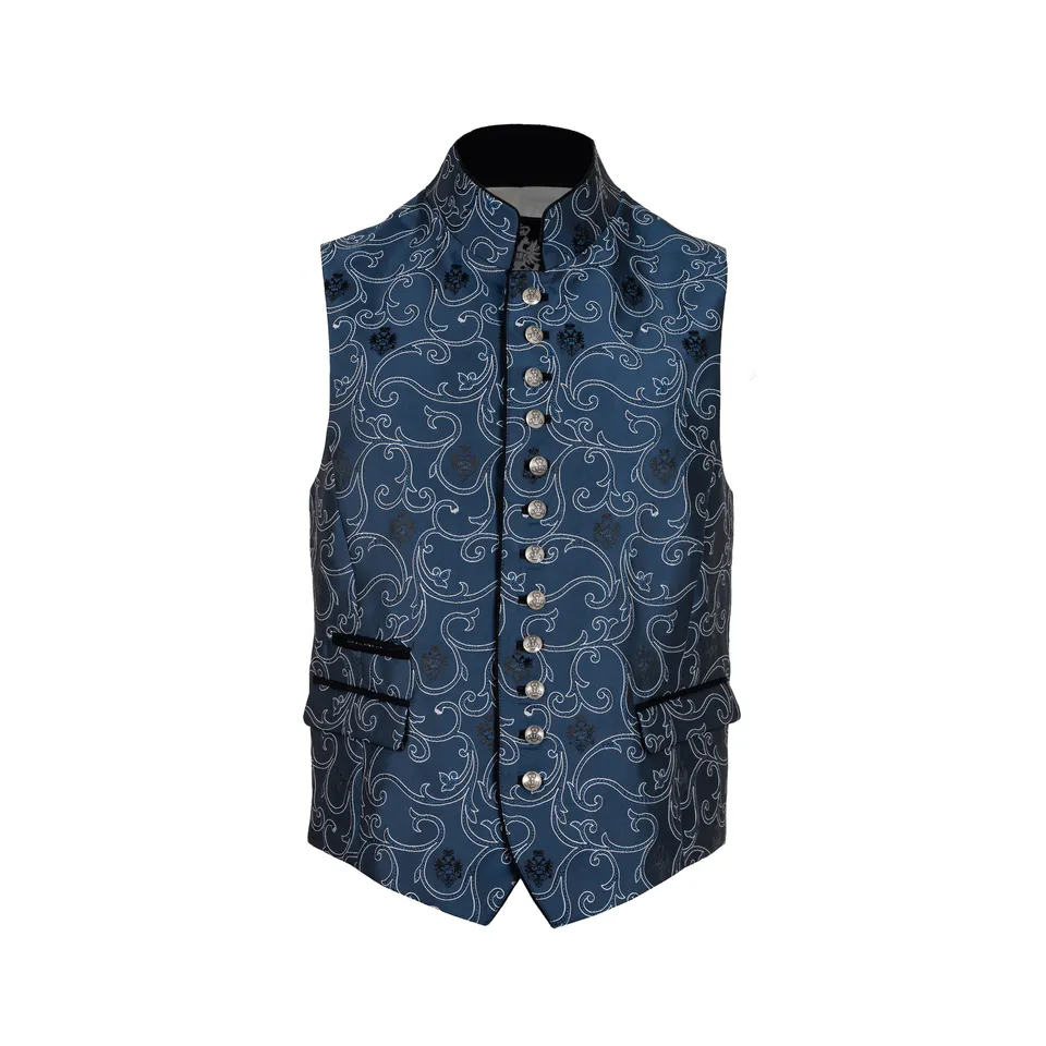 Rettl Kaiser Franz Gilet Weste Blau Loden
