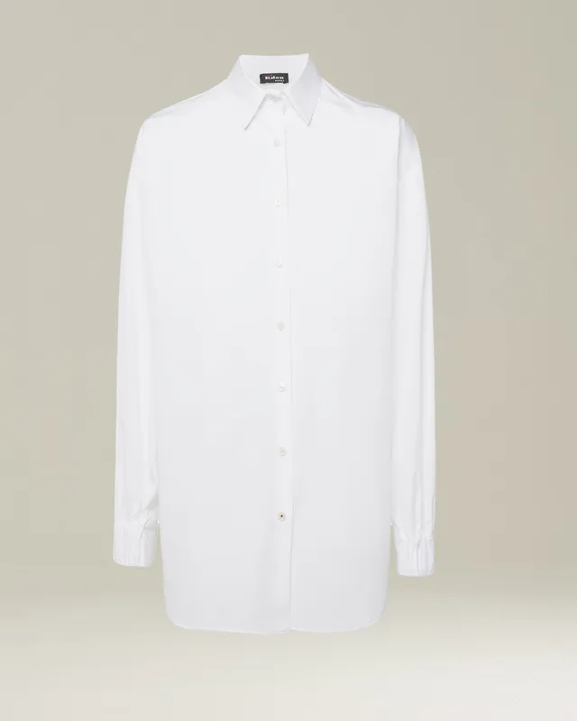 Kiton Shirts Baumwoll Hemd weiß Damen Gr. 40