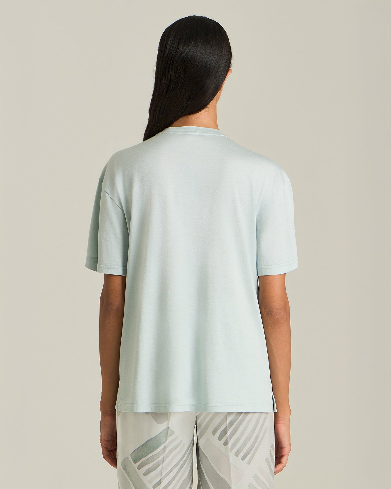 Kiton T-Shirt Seta Cotone T-Shirt Seide Baumwolle