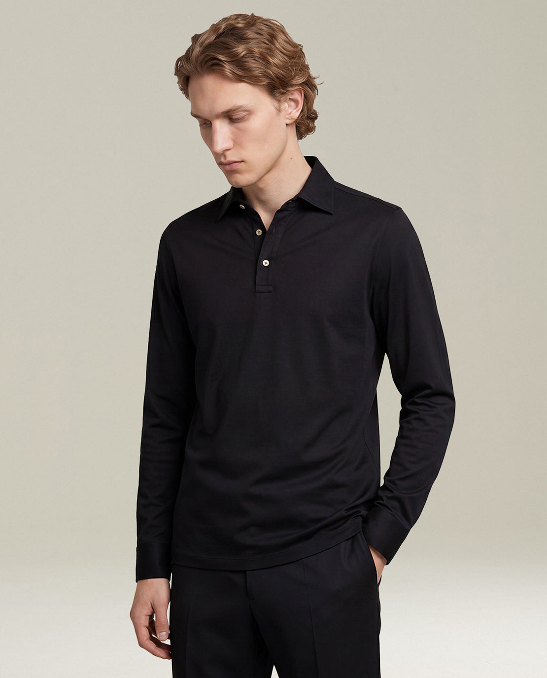 Kiton Shirts Positano Cotton Hemd Schwarz Gr. 40