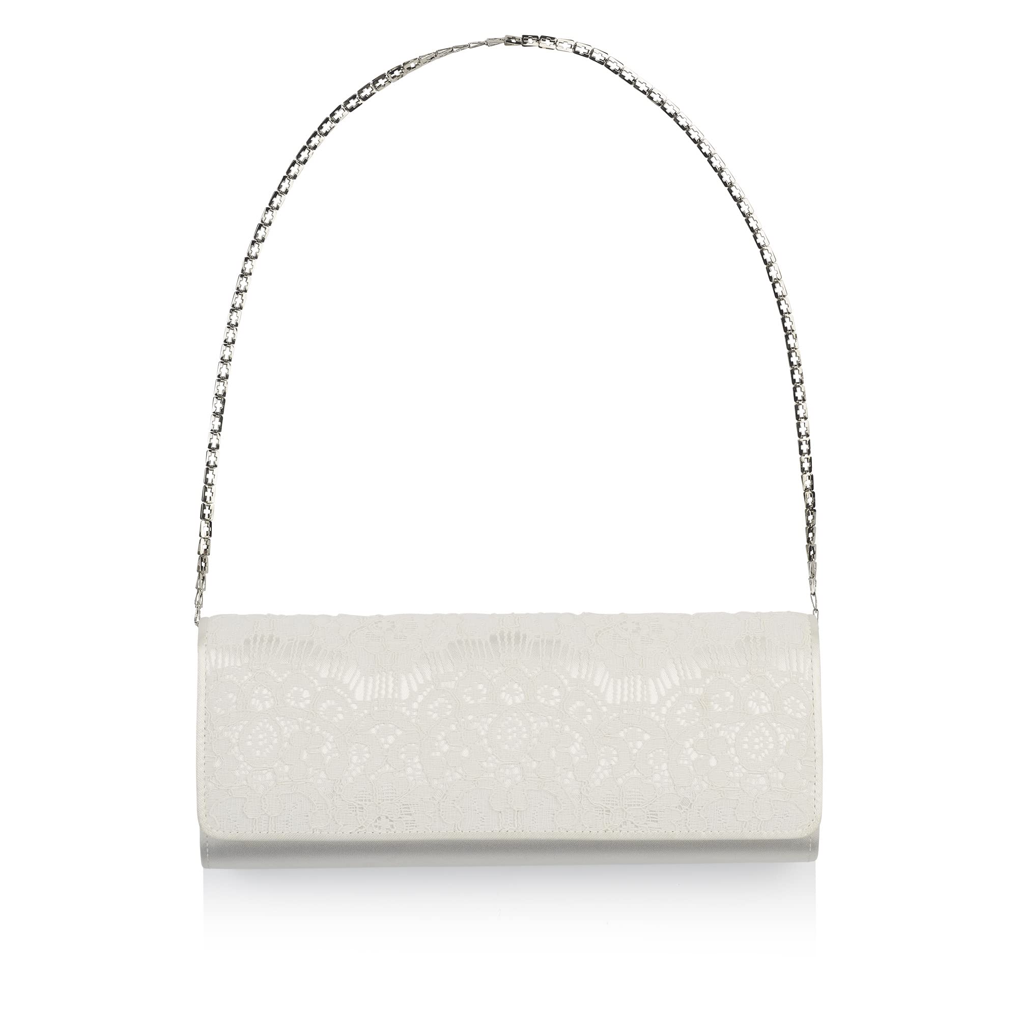 Rainbow Club Edita Brauttasche Ivory Satin Spitze