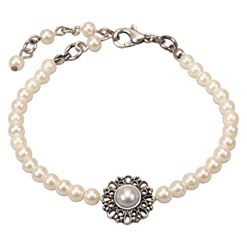 Alpenflüstern DAHEIM DAB076 Helena Armband creme-weiß Perlen