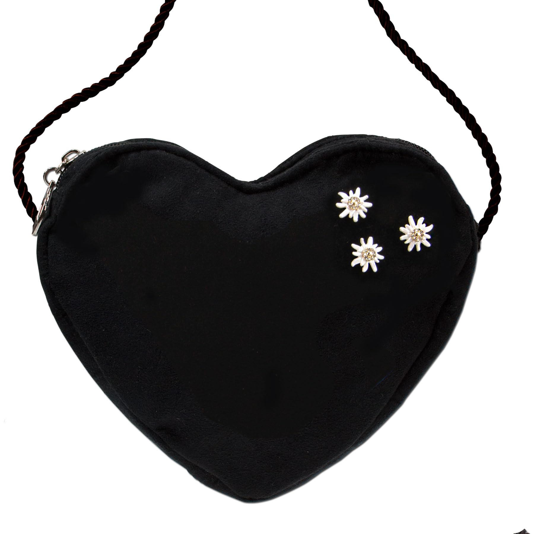 Alpenflüstern DAHEIM DTA102 Herztasche schwarz Greta Mini
