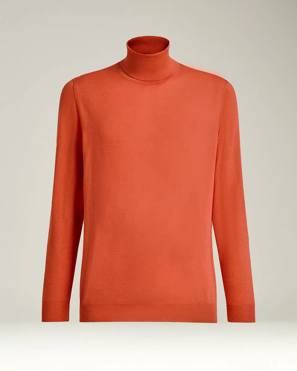 Kiton Rollkragenpullover Kaschmir Seide M Strick