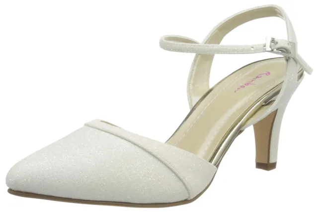 Rainbow Club Essentials Marlie Slingback Off-White Metallic