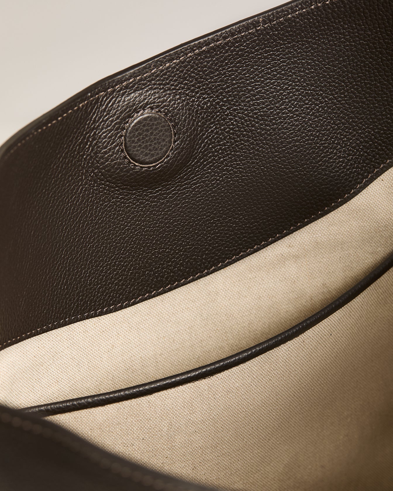 Kiton Day Bag Kalbsleder Dunkelbraun Semi-Soft TU