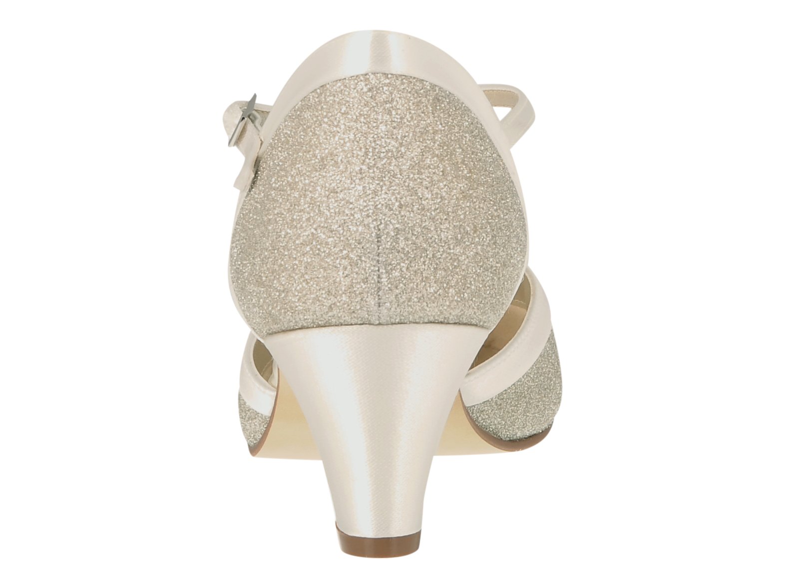 Rainbow Club Timeless Ester Brautschuhe Ivory Satin 5 cm