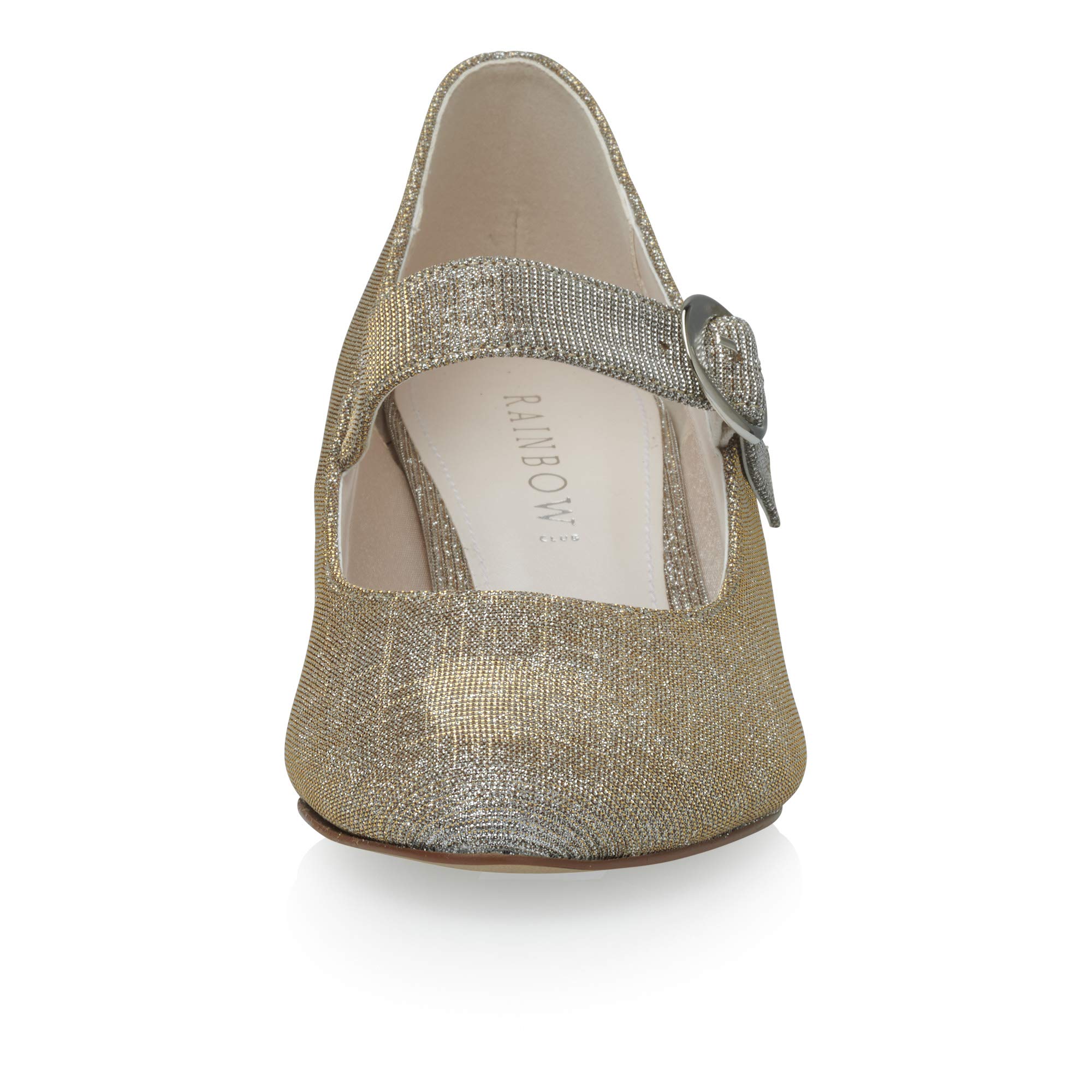 Rainbow Club Luxe Collection Annemarie Pumps Gold Metallic Block