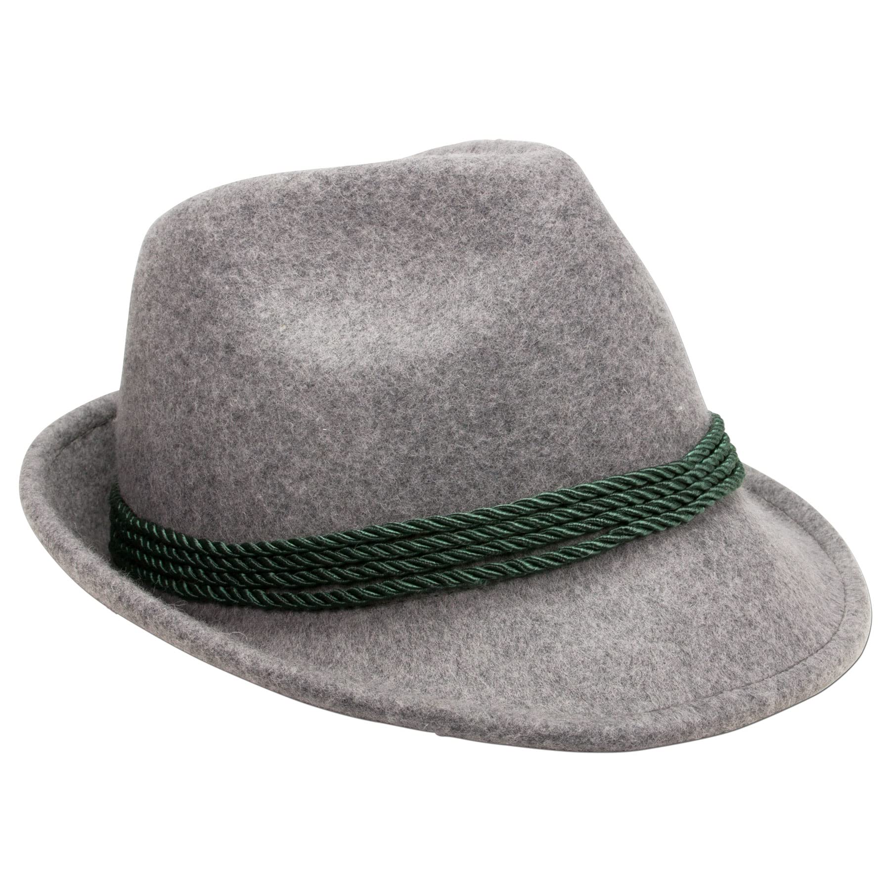 Alpenflüstern DAHEIM ADV02500M09 Trachten-Filzhut grau Medium 56/57