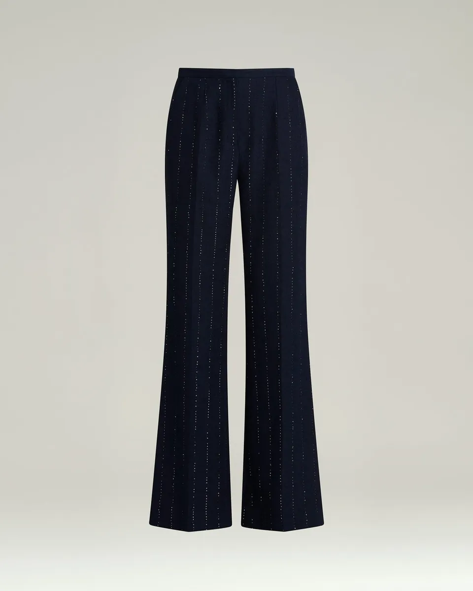 Kiton Blue Tailored Linen Wool Silk Hose Blau Gr.36-48