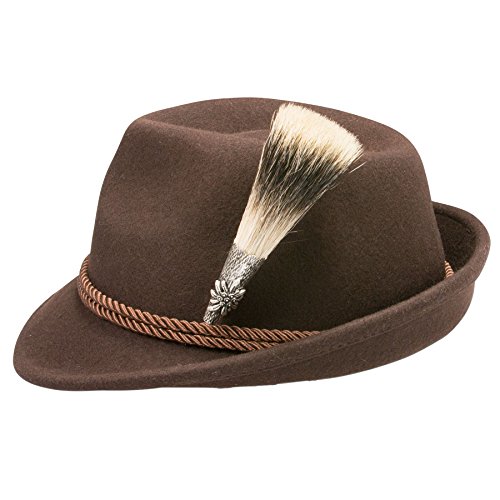 Alpenflüstern Daheim Filzhut Gamsjäger Braun 59/60