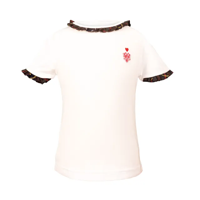 Rettl KIDS Ruby Shirt Kinder weiß Kurzarm Stretchjersey