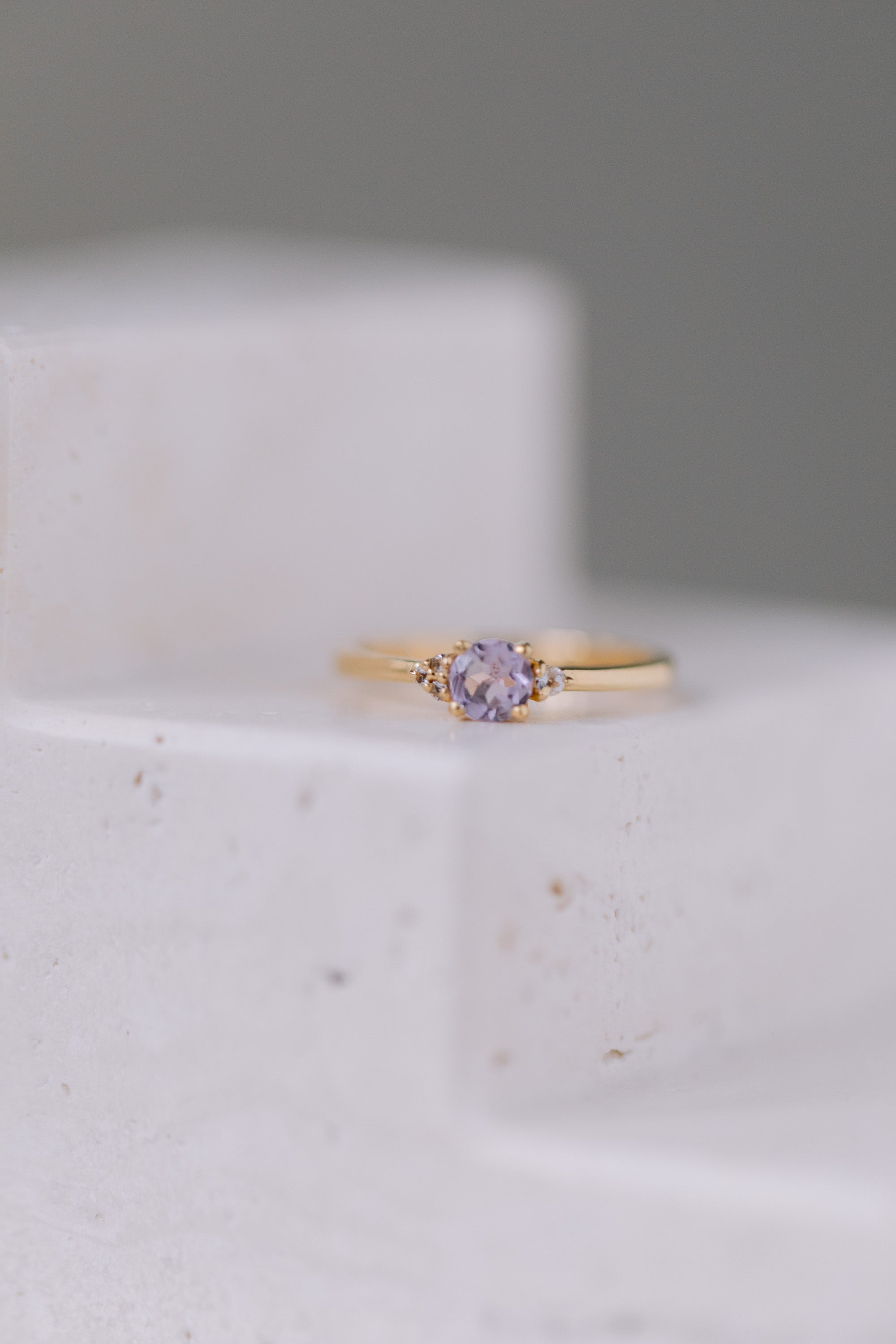 Juvelan Vienna Ring Silber Gr. 54 mit Amethyst Weiß Topas