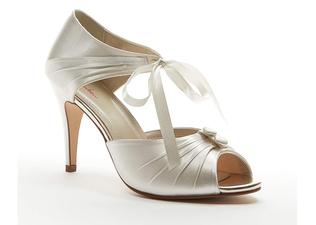 Rainbow Club Nancy Peep-Toe Brautschuhe Ivory Gr.35,5