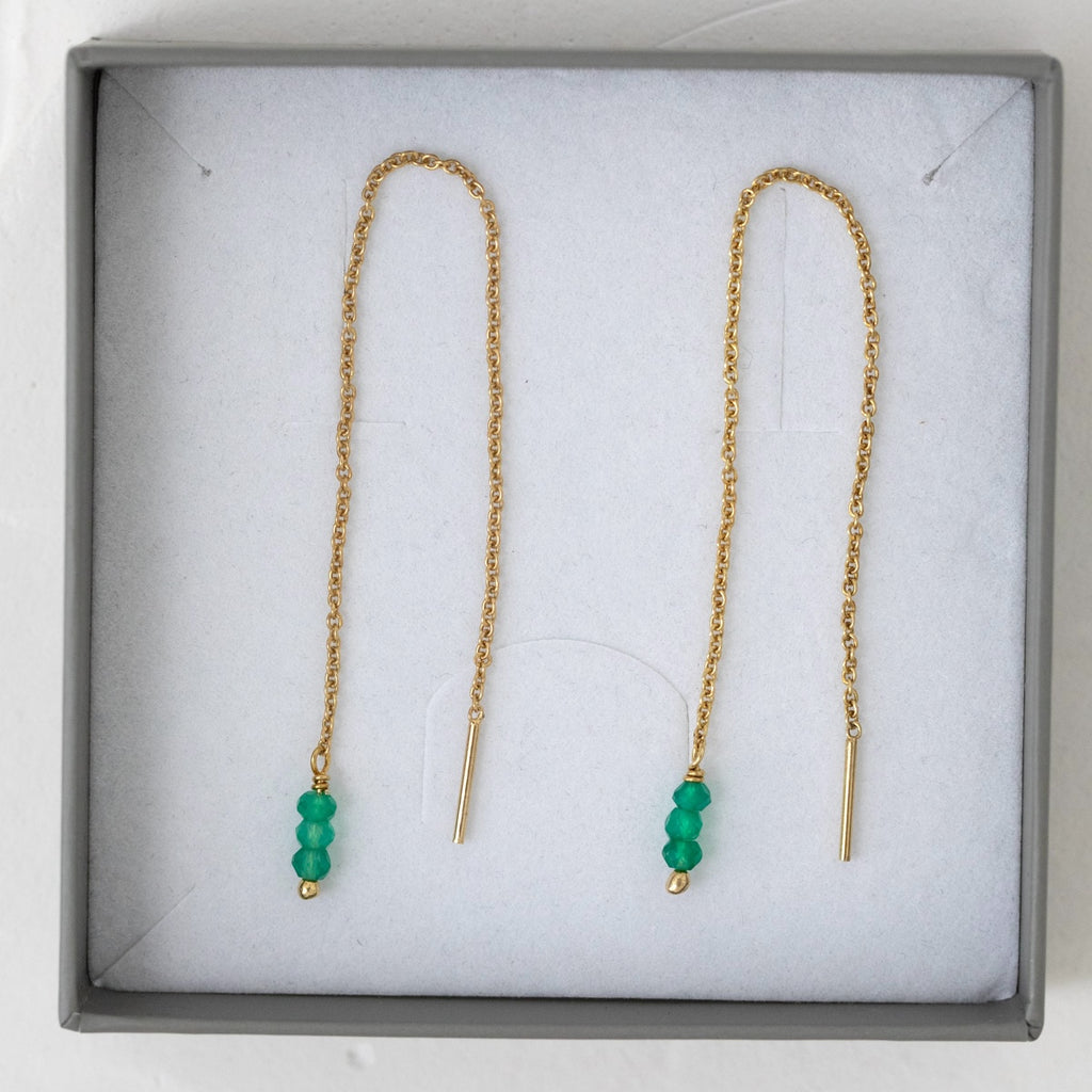 Juvelan Halsketten Amazonite Halskette Gold 40 cm Amazonit