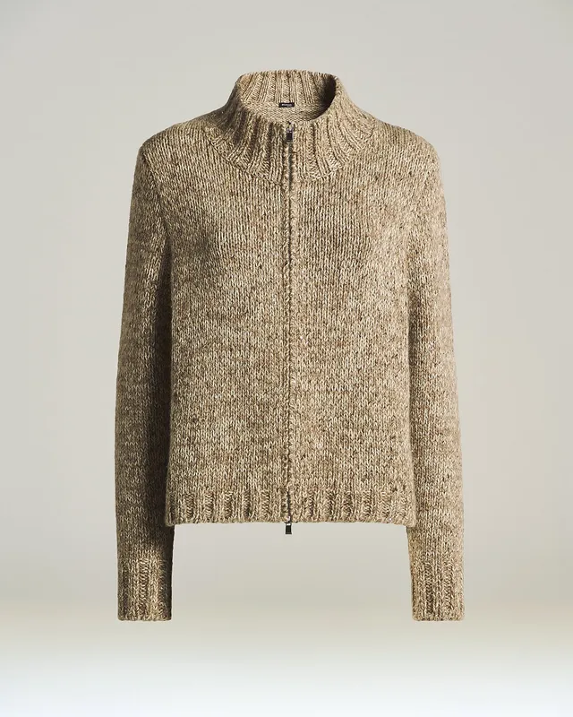 Kiton Knitwear Cashmere Cardigan Strickjacke beige-cream 48